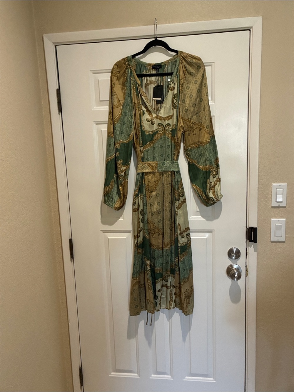 Current Air Green Patterned Dress